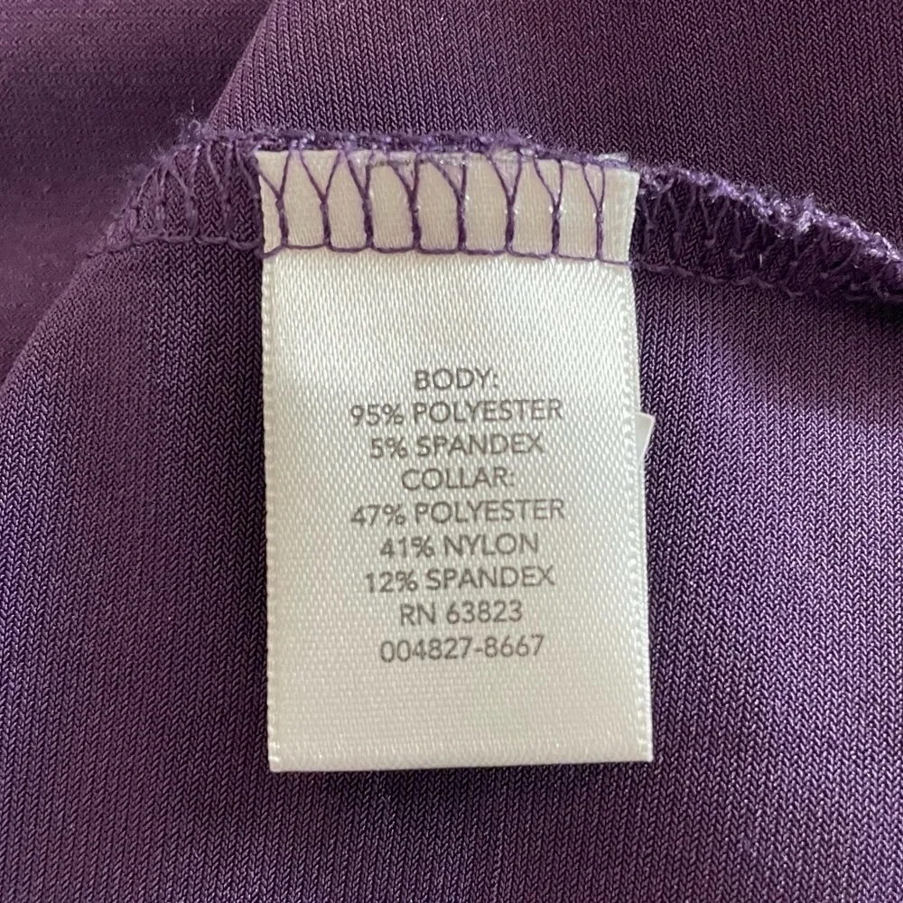 Christopher & Banks 2pc Set Purple Burnout Velvet Trim Cardigan & Tank Size X/XL